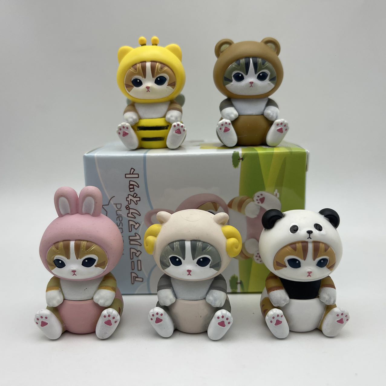 Art Craft Items - 4 ซม.Mofusand Action Figure ชุดสัตว์ Headwear
