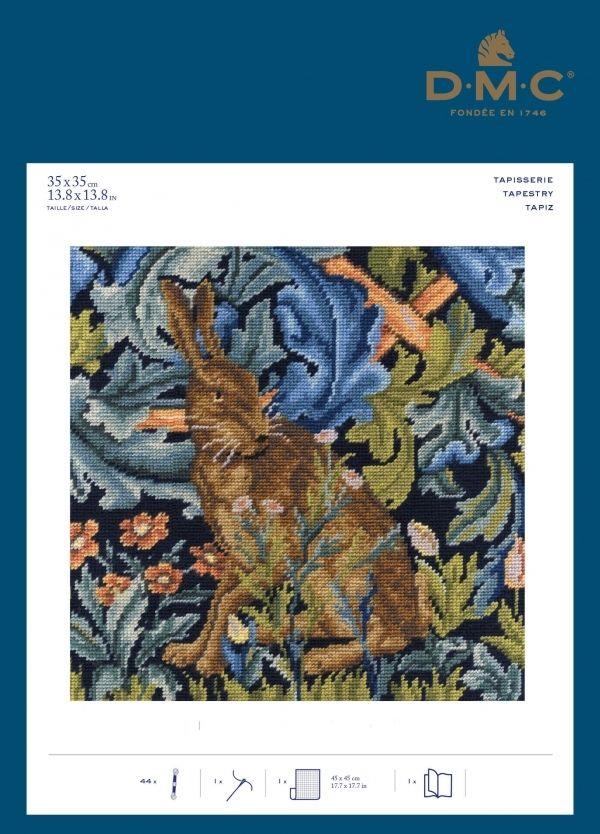 Art Craft William Morris - ชุดเย็บปักถักร้อยครอสติช งานฝีมือ DIY งานเย็บปักถักร้อย ผ้าแคนวาสฝ้าย 17-DMC
