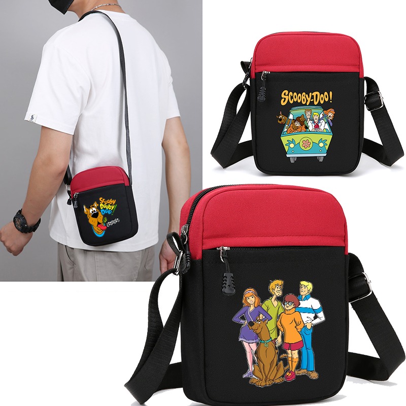 Art Craft Bag - กระเป๋าสะพายข้างสคูบี้ดูสำหรับผู้หญิงการ์ตูนอะนิเมะลายพิมพ์กระเป๋าสะพายไหล่แฟชั่นกลางแจ้งสำหรับทุกเพศกระเป๋าถือของขวัญวันเกิด