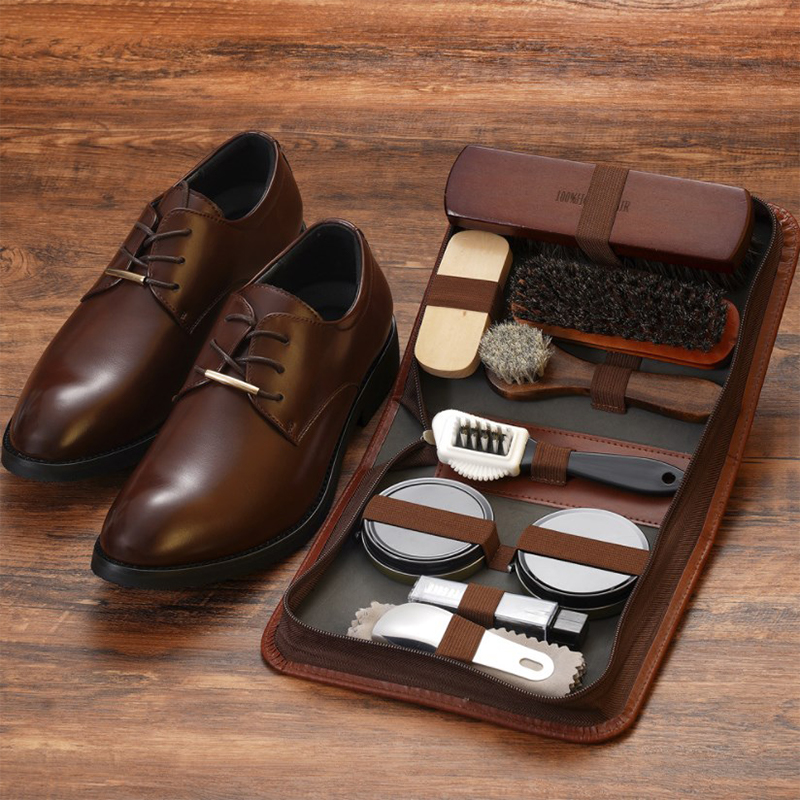 Leather Tooling Kit - ชุดแปรงขัดรองเท้า Horsehair เครื่องมือขัดหนังทำความสะอาดรองเท้าสีขาวชุดซ่อมบำรุงล้างไม้อ่อน