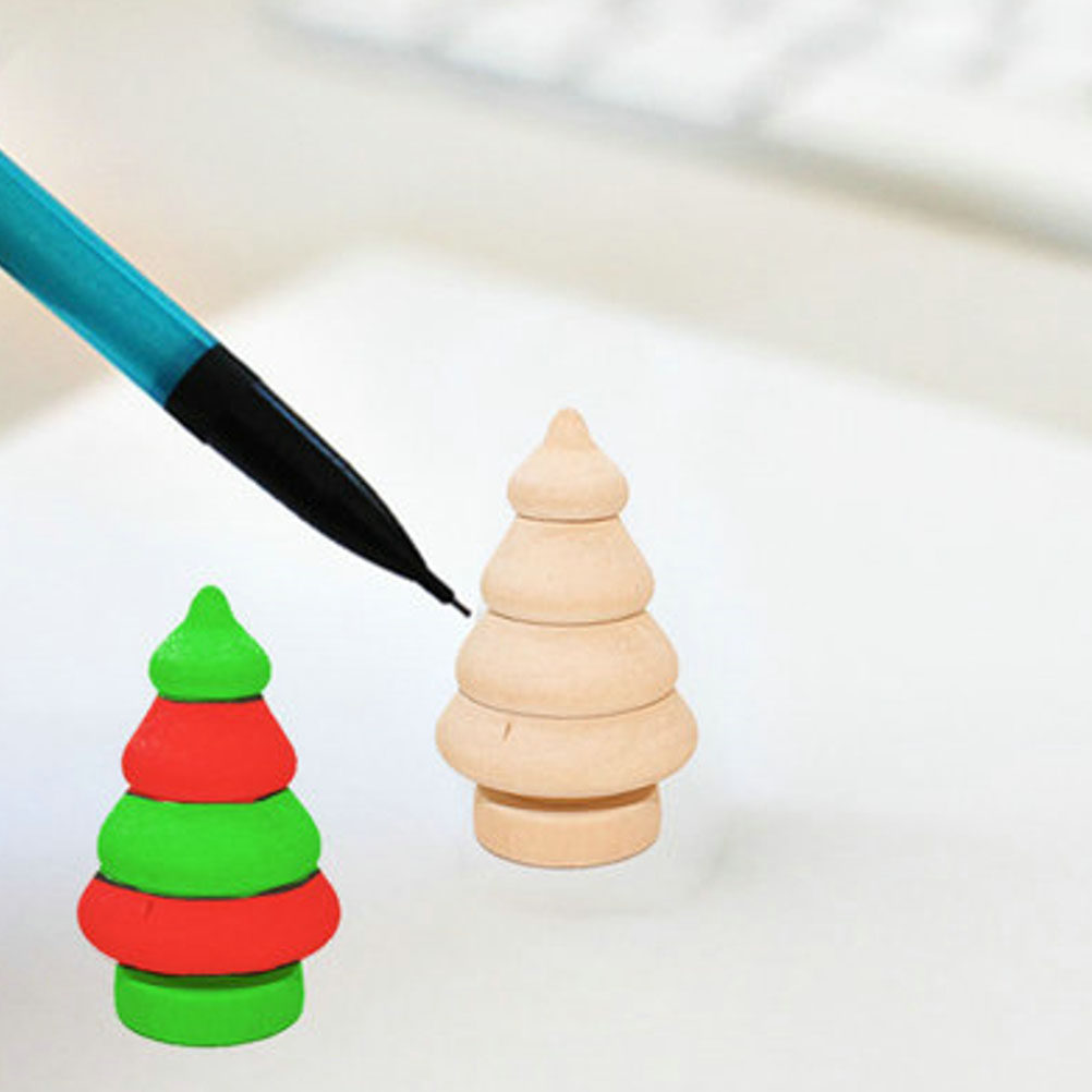 Art Craft Christmas Tree - ชุดไม้เปล่า DIY 20 ชิ้น ทำจากไม้เนื้อแข็งขัดเรียบ สำหรับงานศิลปะ
