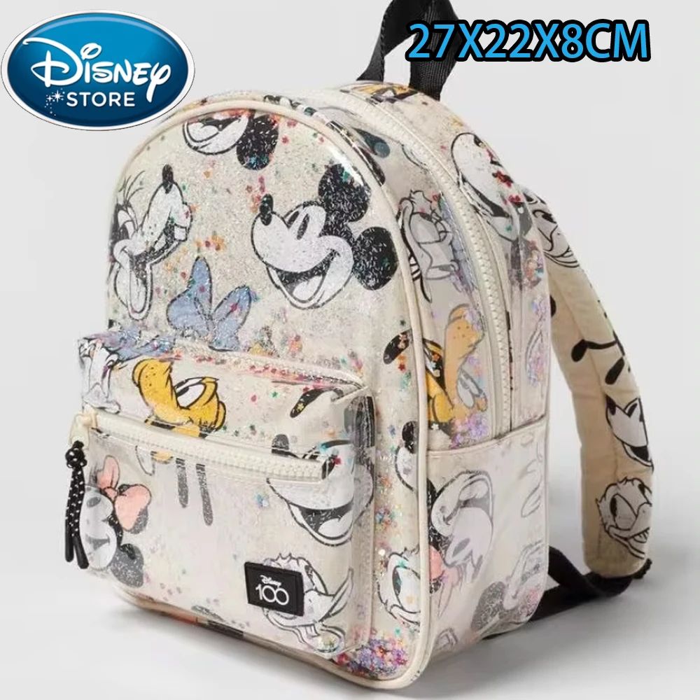 Art Craft Bag - กระเป๋าเป้สะพายหลังการ์ตูนมิกกี้ พลัช ลายมิกกี้เมาส์ โดนัลด์ดั๊ก สำหรับผู้หญิง กระเป๋านักเรียน