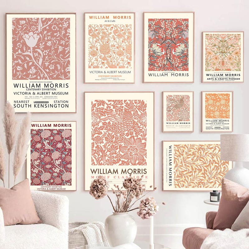Art Craft William Morris - William Morris พิพิธภัณฑ์นิทรรศการศิลปะ Wall Art ภาพวาดผ้าใบ