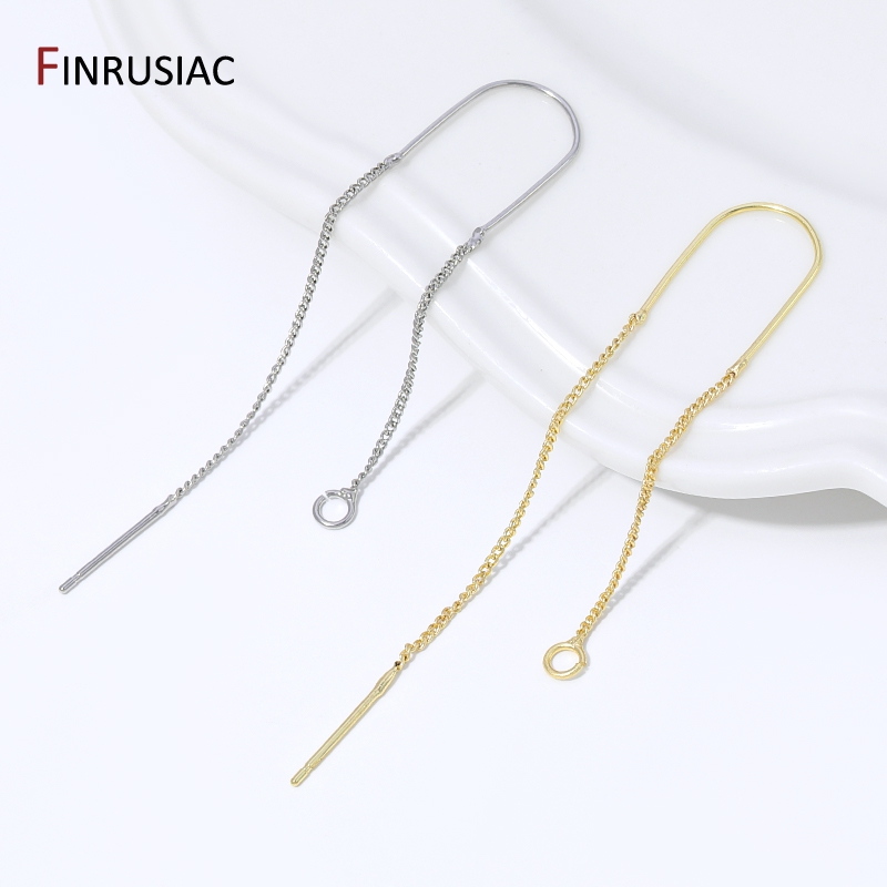 Art Craft Wire - ต่างหูแบบห้อยพู่ยาวชุบทอง 18K ทำจากทองเหลือง พร้อมสายคล้องหู, วัสดุทำต่างหู, อุปกรณ์ทำเครื่องประดับ