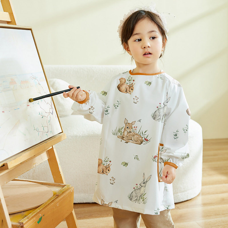เสื้อกันเปื้อนเด็กแบบกันน้ำ แข - Art Craft Preschool บทวิจารณ์และราคา
