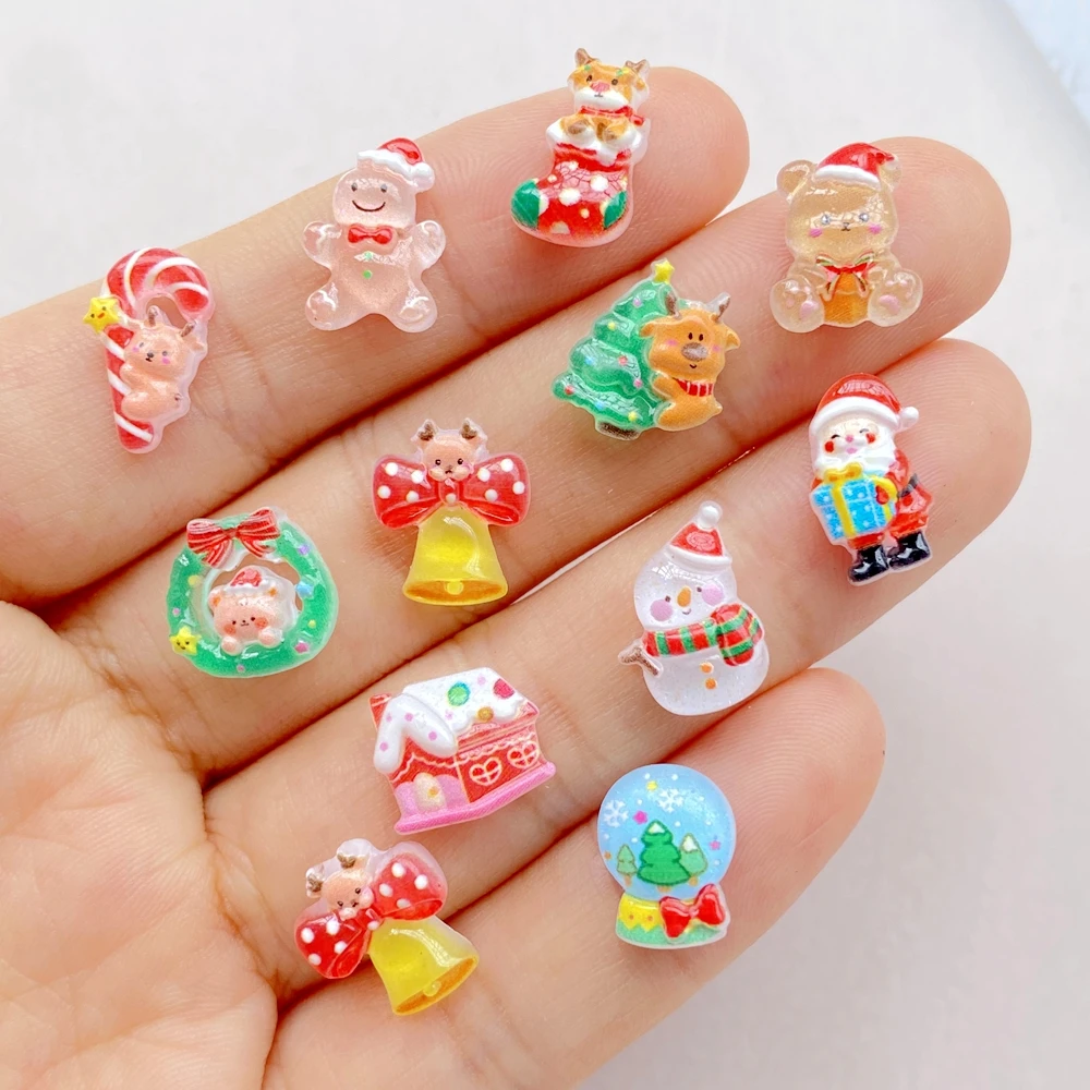50pcs เรซิ่นมินิการ์ตูน Christ - Art Craft Christmas Tree บทวิจารณ์และราคา