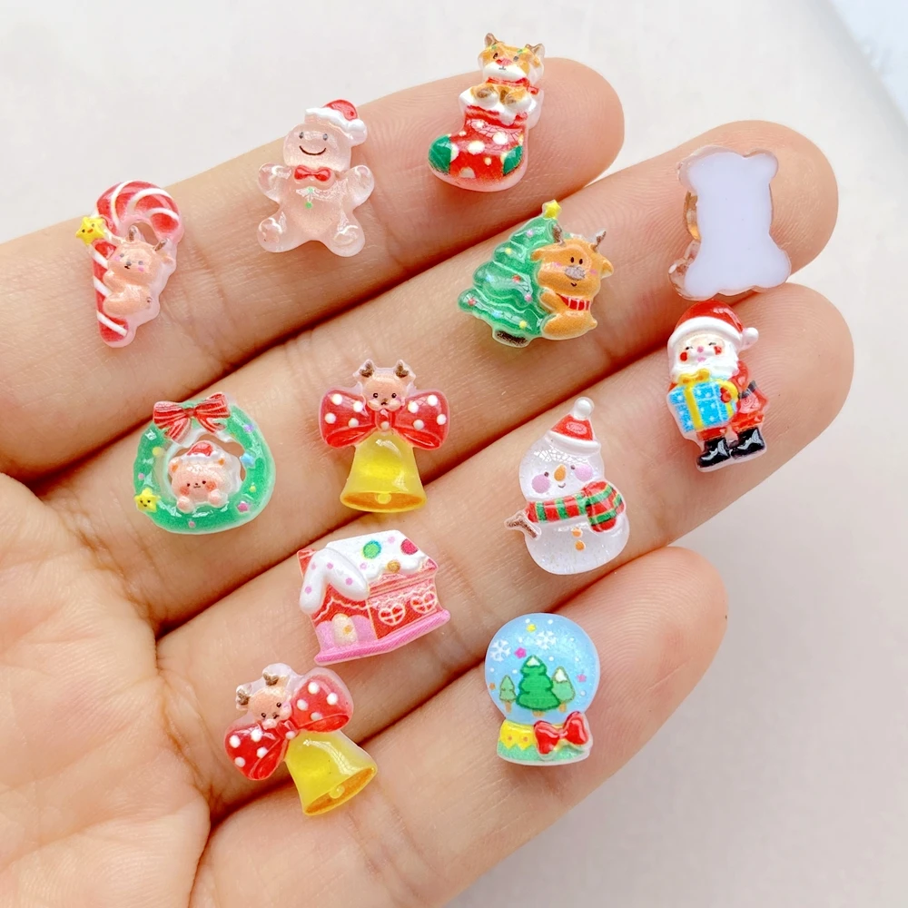 50pcs เรซิ่นมินิการ์ตูน Christ - Art Craft Christmas Tree บทวิจารณ์และราคา