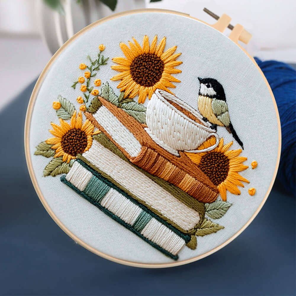ชุดเย็บปักถักร้อยรูปนกและดอกทา - Embroidery Hoop Kit บทวิจารณ์และราคา