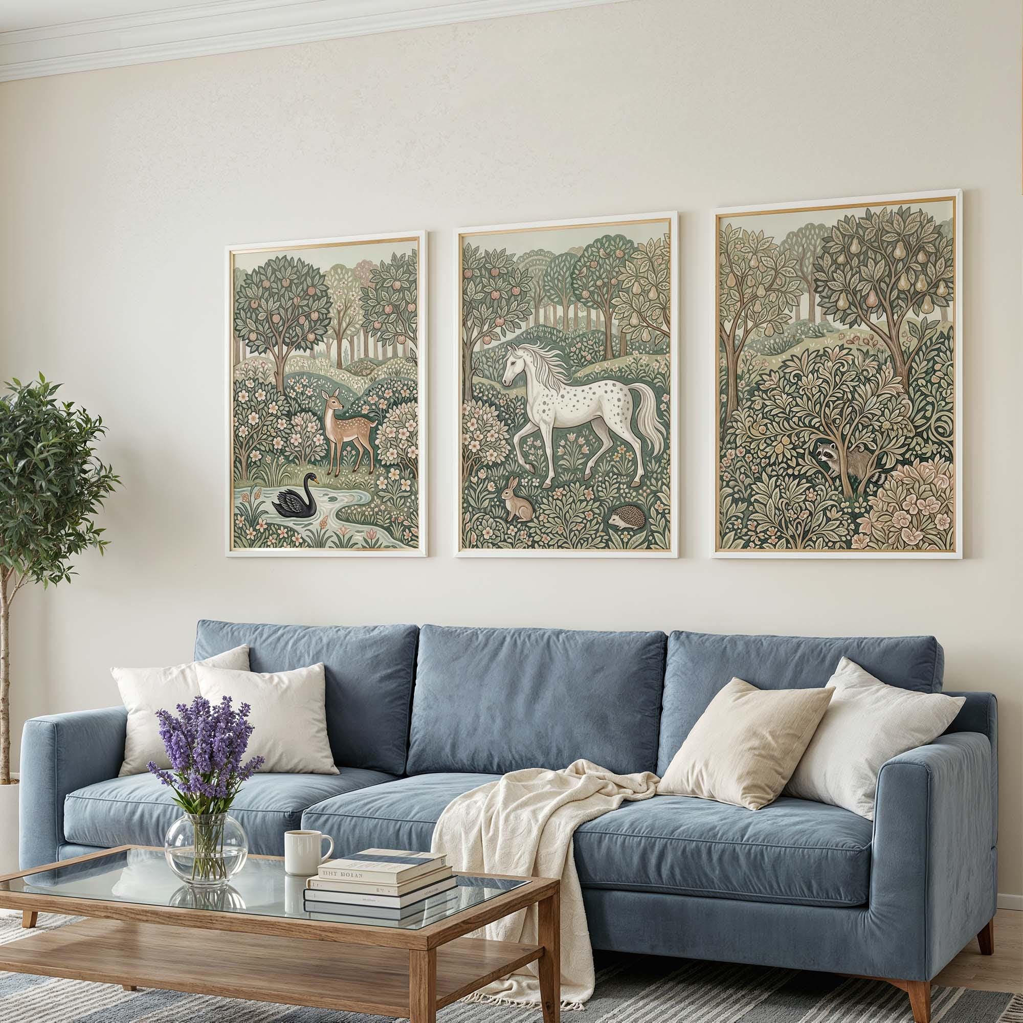 ชุดภาพตกแต่งผนังลายวิลเลียม มอ - Art Craft William Morris บทวิจารณ์และราคา
