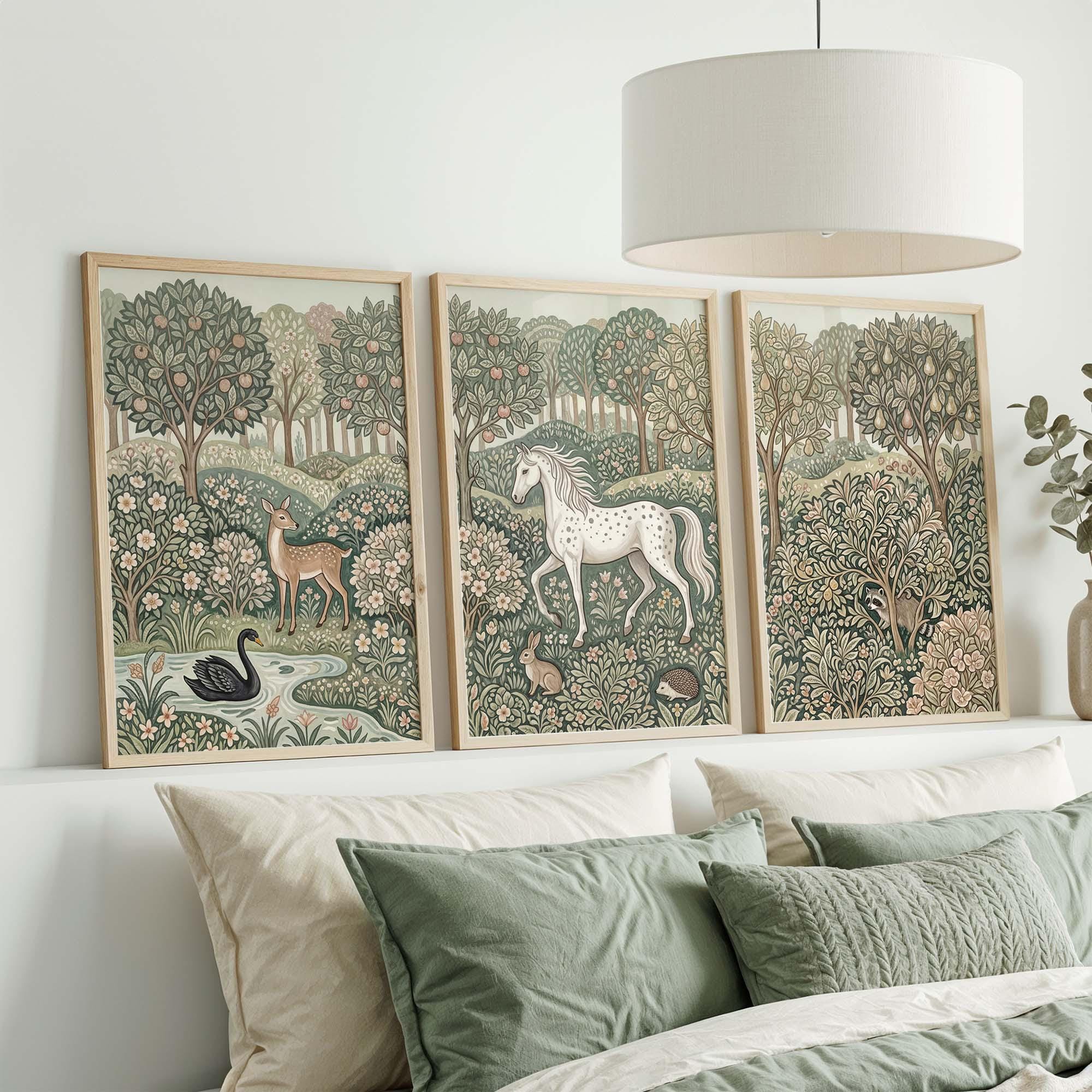 ชุดภาพตกแต่งผนังลายวิลเลียม มอ - Art Craft William Morris บทวิจารณ์และราคา