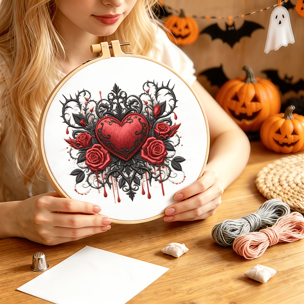 ชุดเริ่มต้นงานปัก DIY พร้อมลาย - Embroidery Hoop Kit บทวิจารณ์และราคา