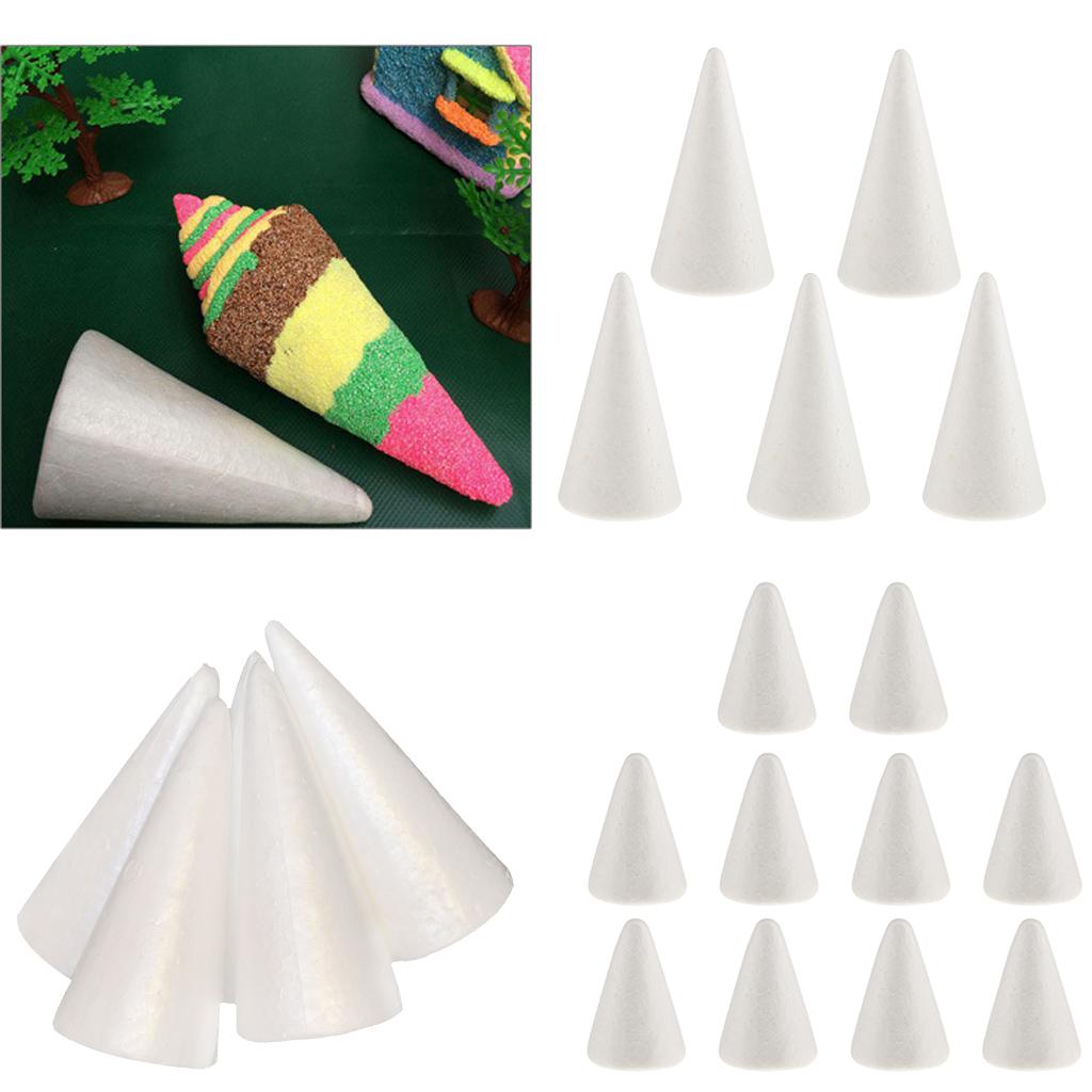 โฟมโพลีสไตรีนทรงกรวยสีขาว สำหร - Art Craft Christmas Tree บทวิจารณ์และราคา