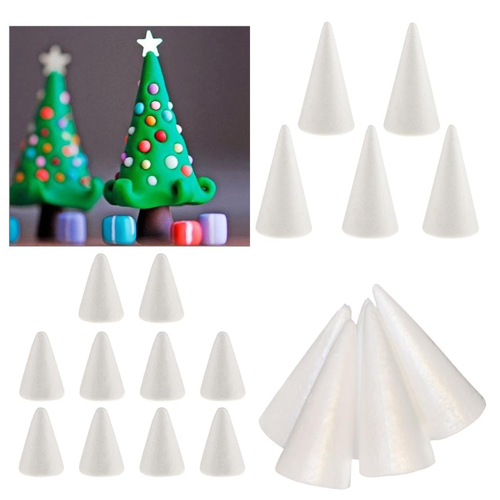 โฟมโพลีสไตรีนทรงกรวยสีขาว สำหร - Art Craft Christmas Tree บทวิจารณ์และราคา