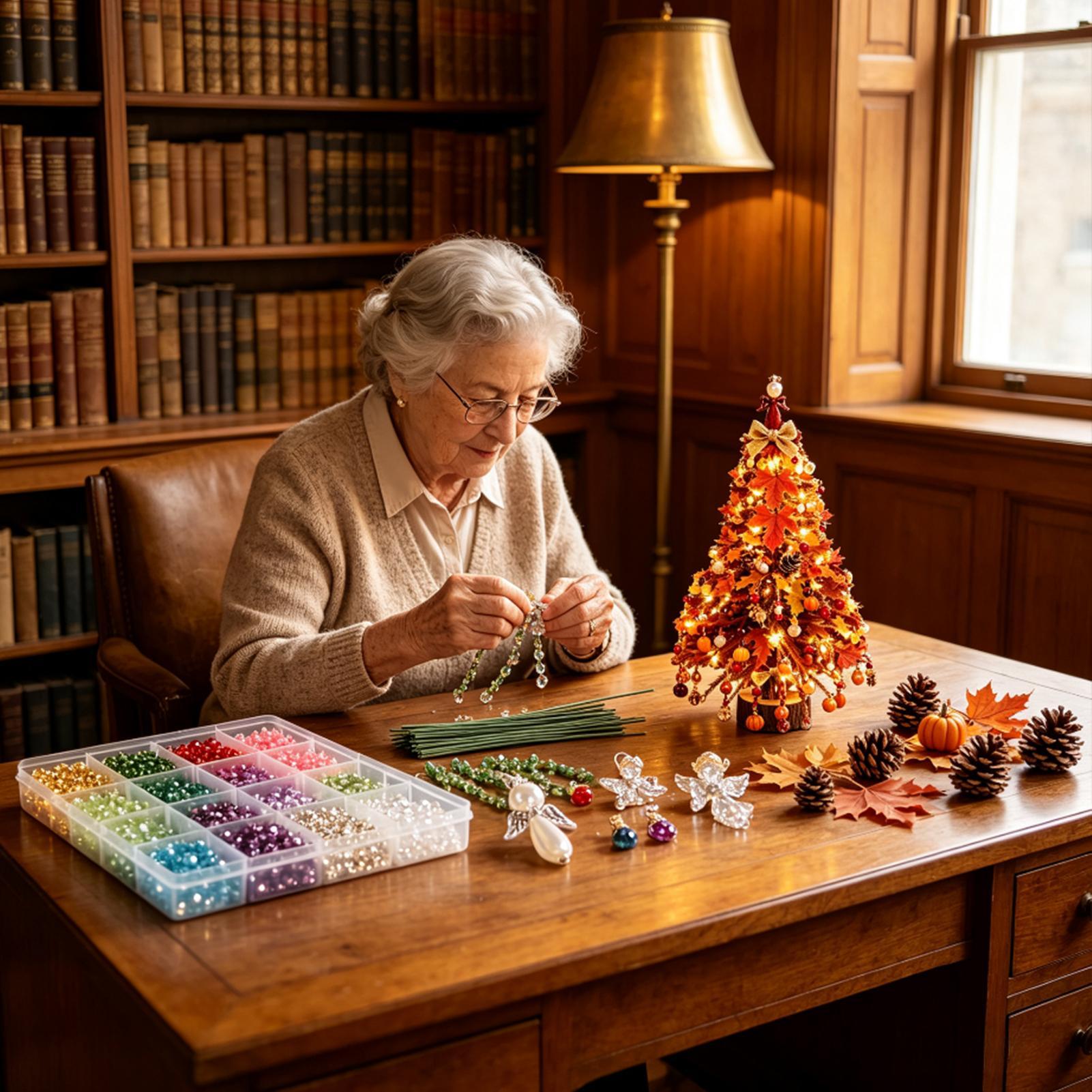งานประดิษฐ์ประดับลูกปัดต้นคริส - Art Craft Christmas Tree บทวิจารณ์และราคา