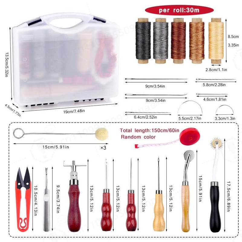 ชุดเครื่องมือเย็บหนังด้วยมือ D - Leather Tooling Kit บทวิจารณ์และราคา