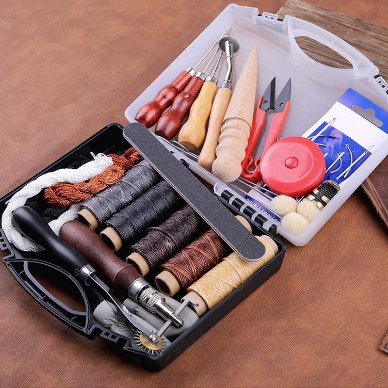 ชุดเครื่องมือเย็บหนังด้วยมือ D - Leather Tooling Kit บทวิจารณ์และราคา