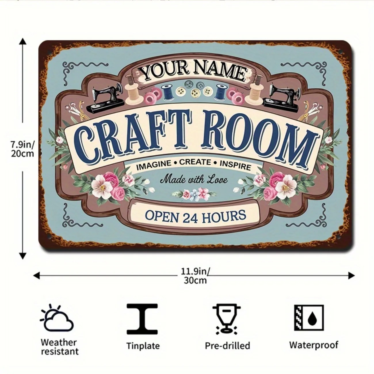 ป้ายห้องงานฝีมือโลหะแบบกำหนดเอ - Art Craft Names บทวิจารณ์และราคา
