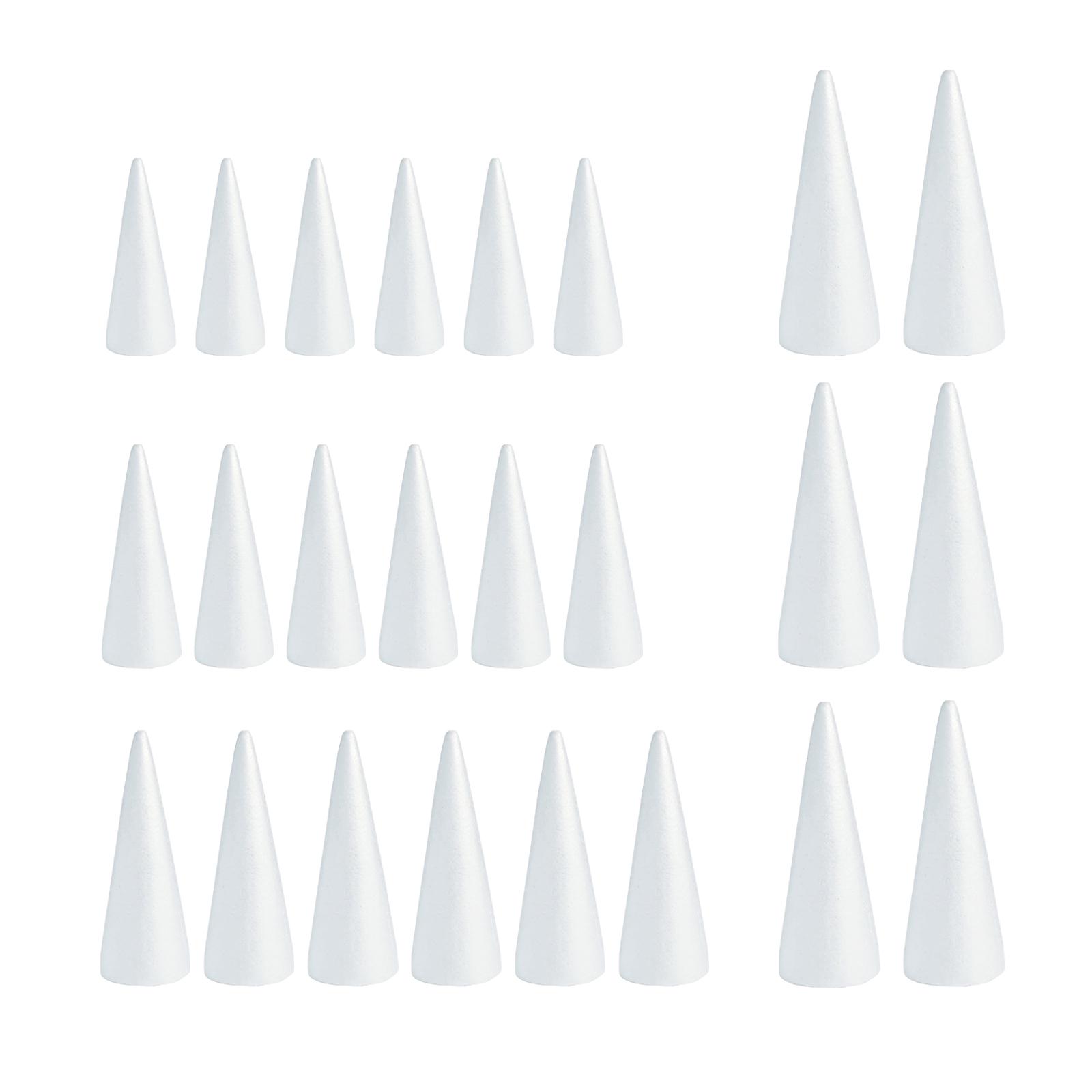 กรวยโฟมสีขาวสำหรับงาน DIY รูปท - Art Craft Christmas Tree บทวิจารณ์และราคา