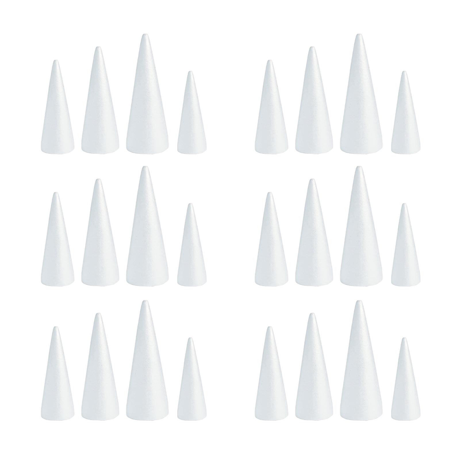 กรวยโฟมสีขาวสำหรับงาน DIY รูปท - Art Craft Christmas Tree บทวิจารณ์และราคา
