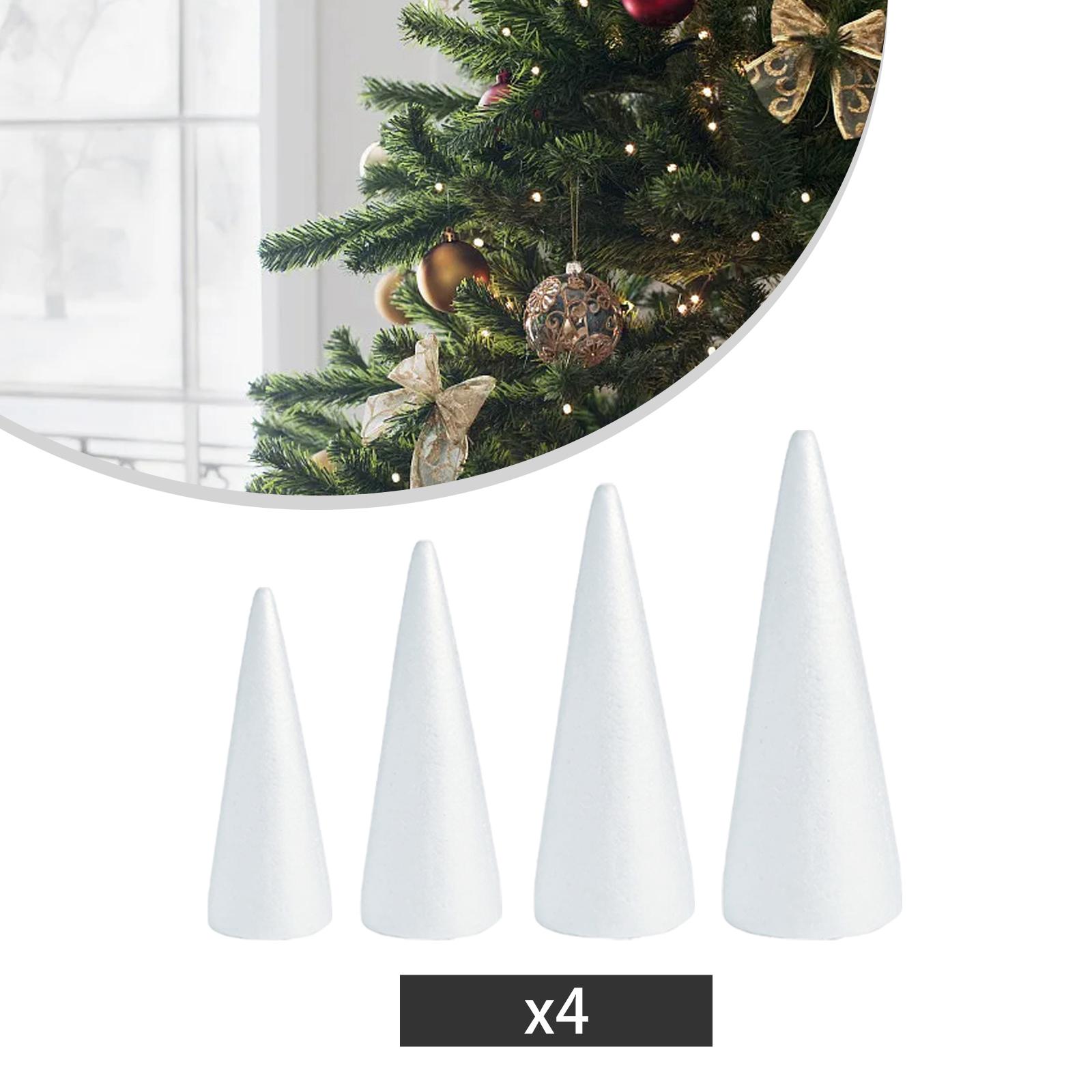 กรวยโฟมสีขาวสำหรับงาน DIY รูปท - Art Craft Christmas Tree บทวิจารณ์และราคา