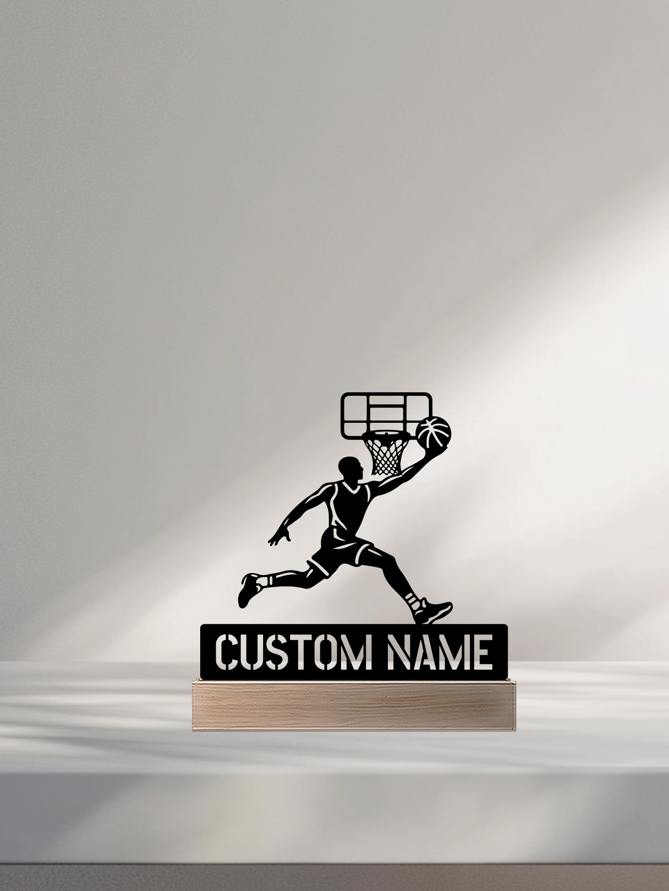 รูปปั้นบาสเกตบอลโลหะแบบเรียบง่ - Art Craft Names บทวิจารณ์และราคา