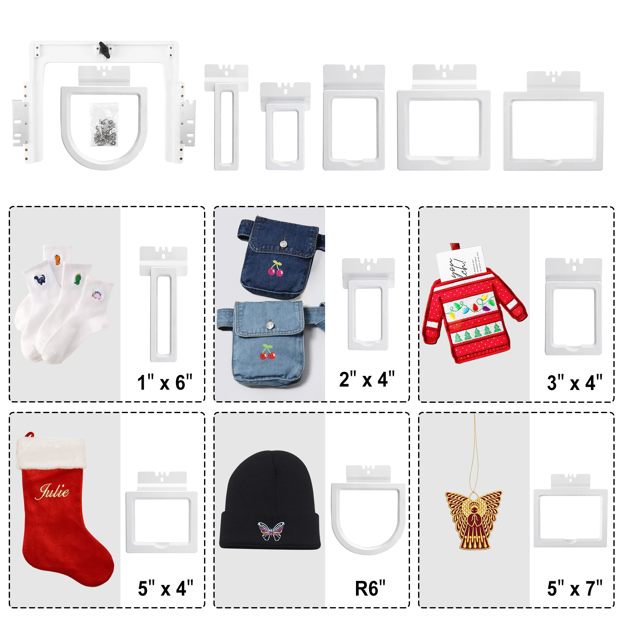 ชุดกรอบแม่เหล็ก 6in1 Fast Fram - Embroidery Hoop Kit บทวิจารณ์และราคา