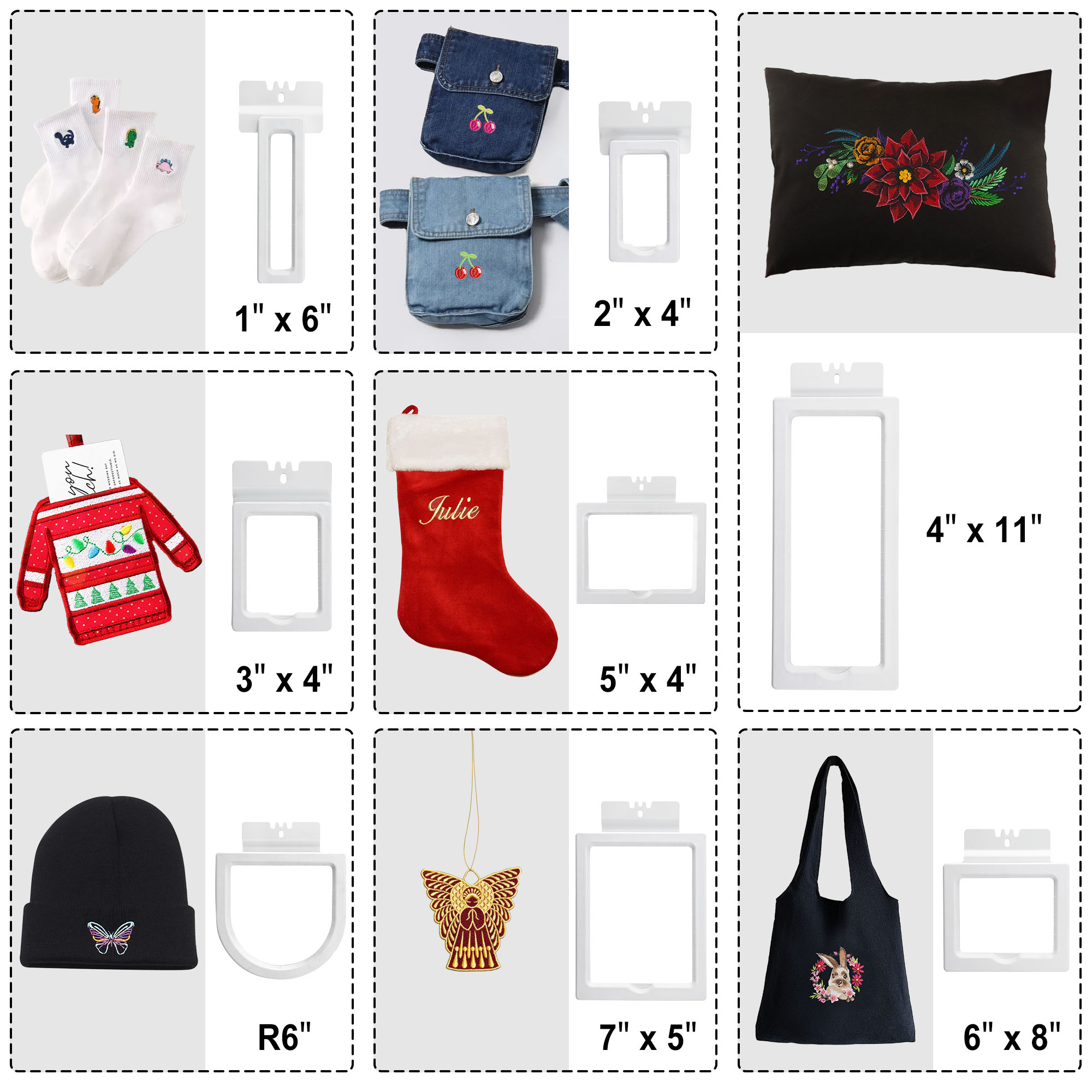 ชุดห่วงปักผ้าแม่เหล็ก Ricoma 8 - Embroidery Hoop Kit บทวิจารณ์และราคา