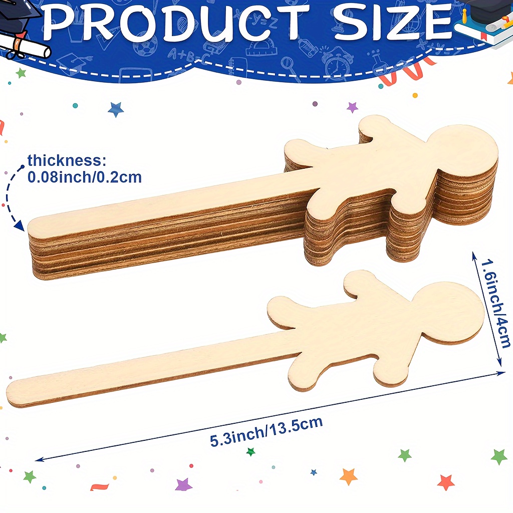 10/25/50 ตัวอักษร CRAFT Sticks - Art Craft Stick บทวิจารณ์และราคา