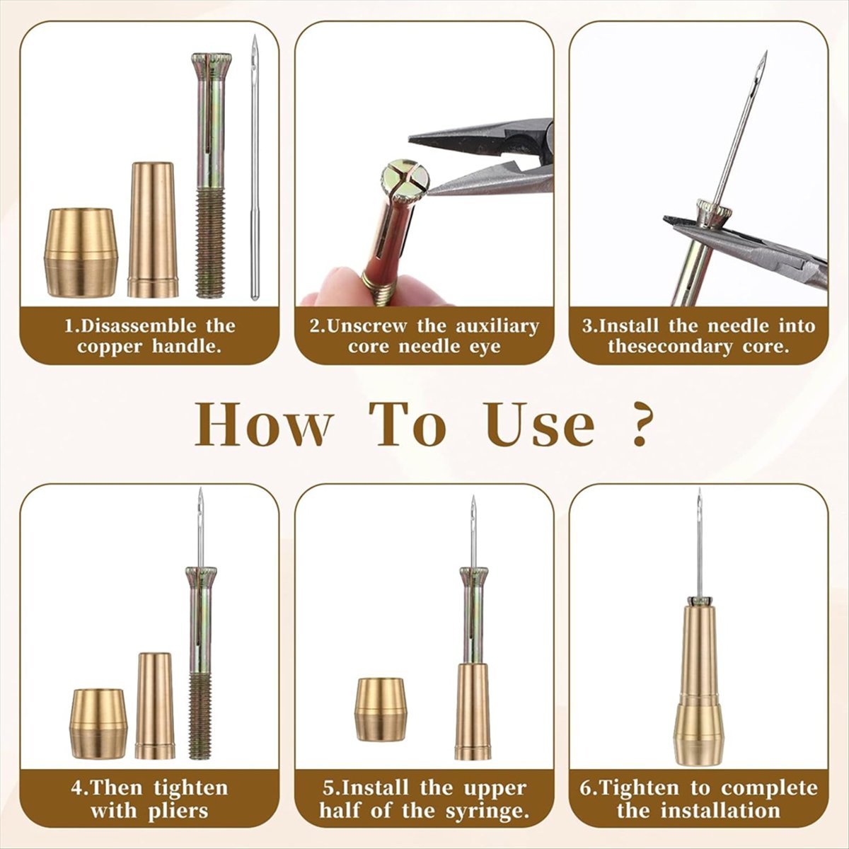 ชุดเข็มเย็บหนัง 9 ชิ้น พร้อมด้ - Leather Tooling Kit บทวิจารณ์และราคา