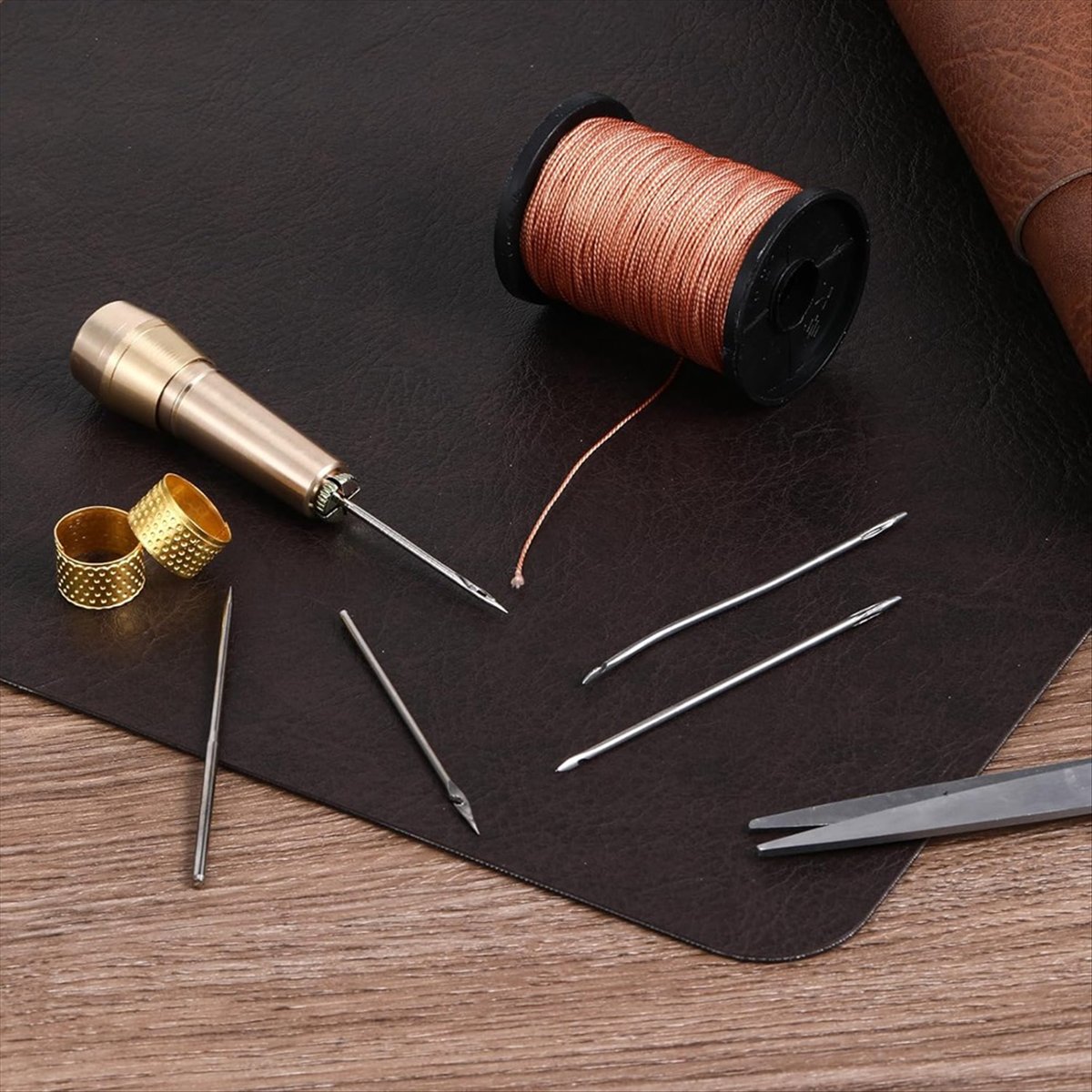 ชุดเข็มเย็บหนัง 9 ชิ้น พร้อมด้ - Leather Tooling Kit บทวิจารณ์และราคา