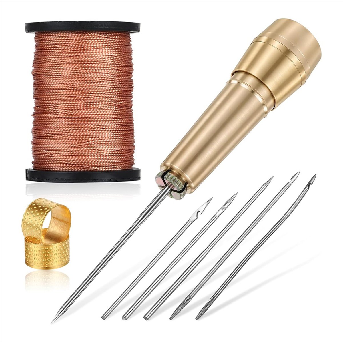 ชุดเข็มเย็บหนัง 9 ชิ้น พร้อมด้ - Leather Tooling Kit บทวิจารณ์และราคา