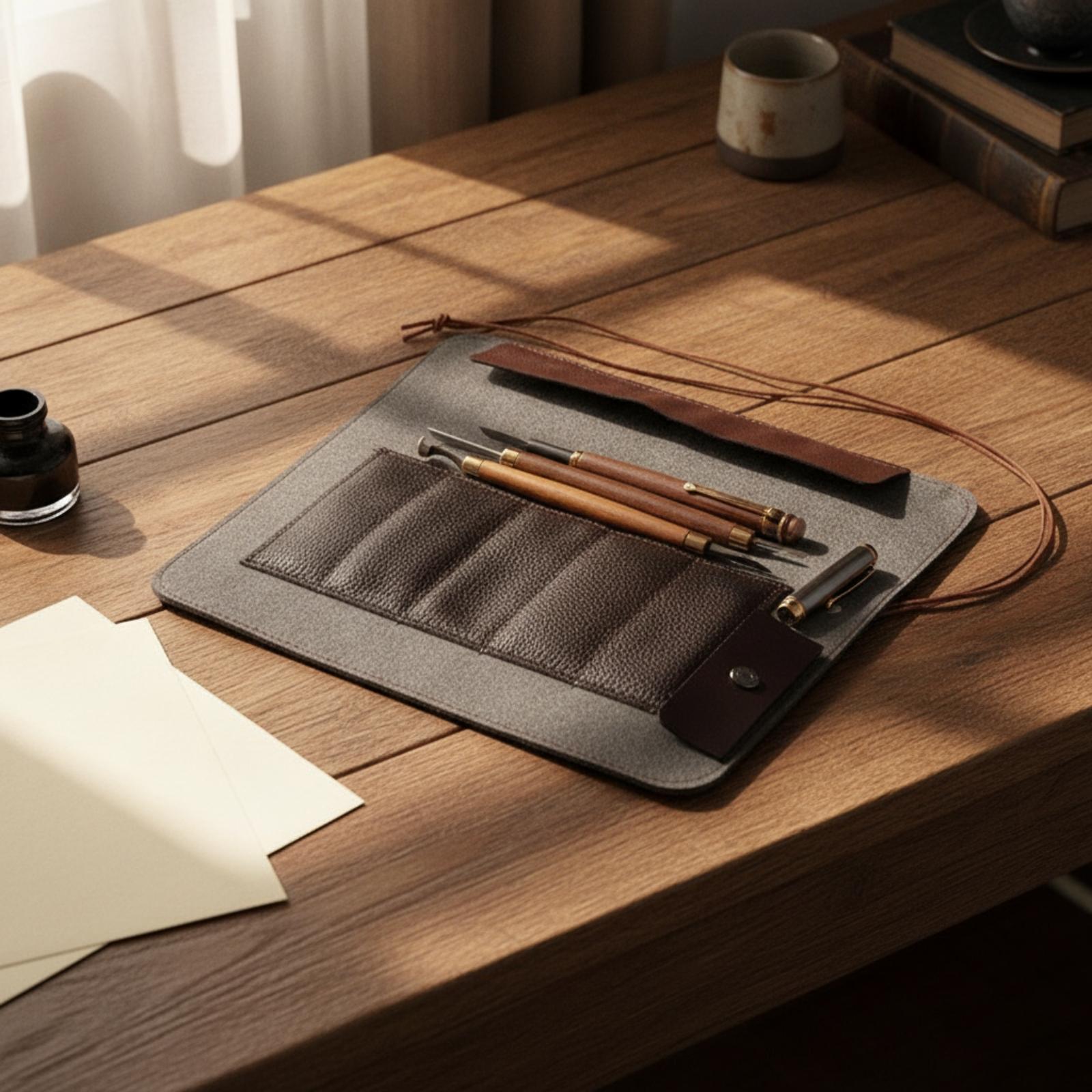 กระเป๋าเก็บของหนังแบบม้วน ป้อง - Leather Tooling Kit บทวิจารณ์และราคา