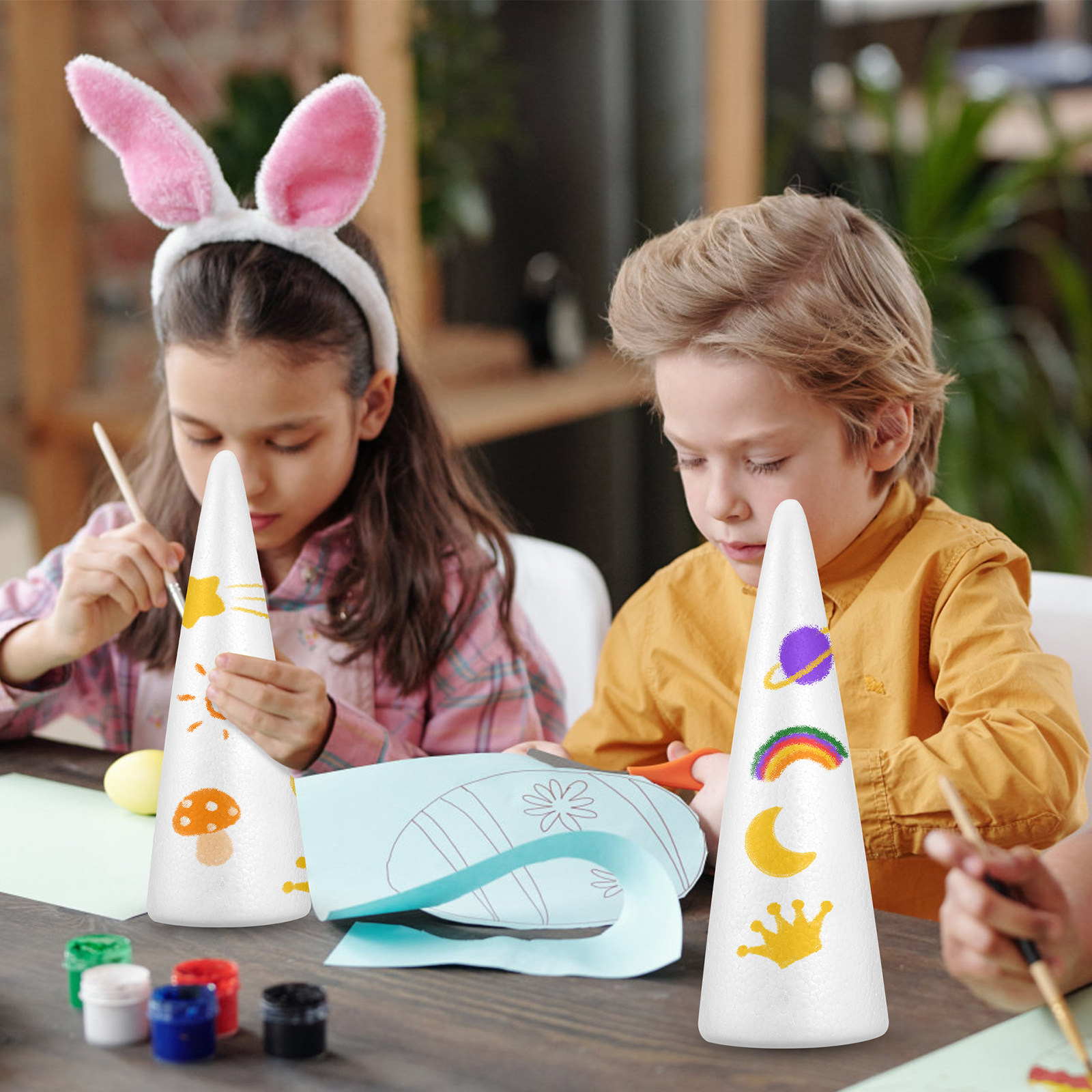 กรวยโฟมคริสต์มาส 2 ชิ้น อุปกรณ - Art Craft Preschool บทวิจารณ์และราคา