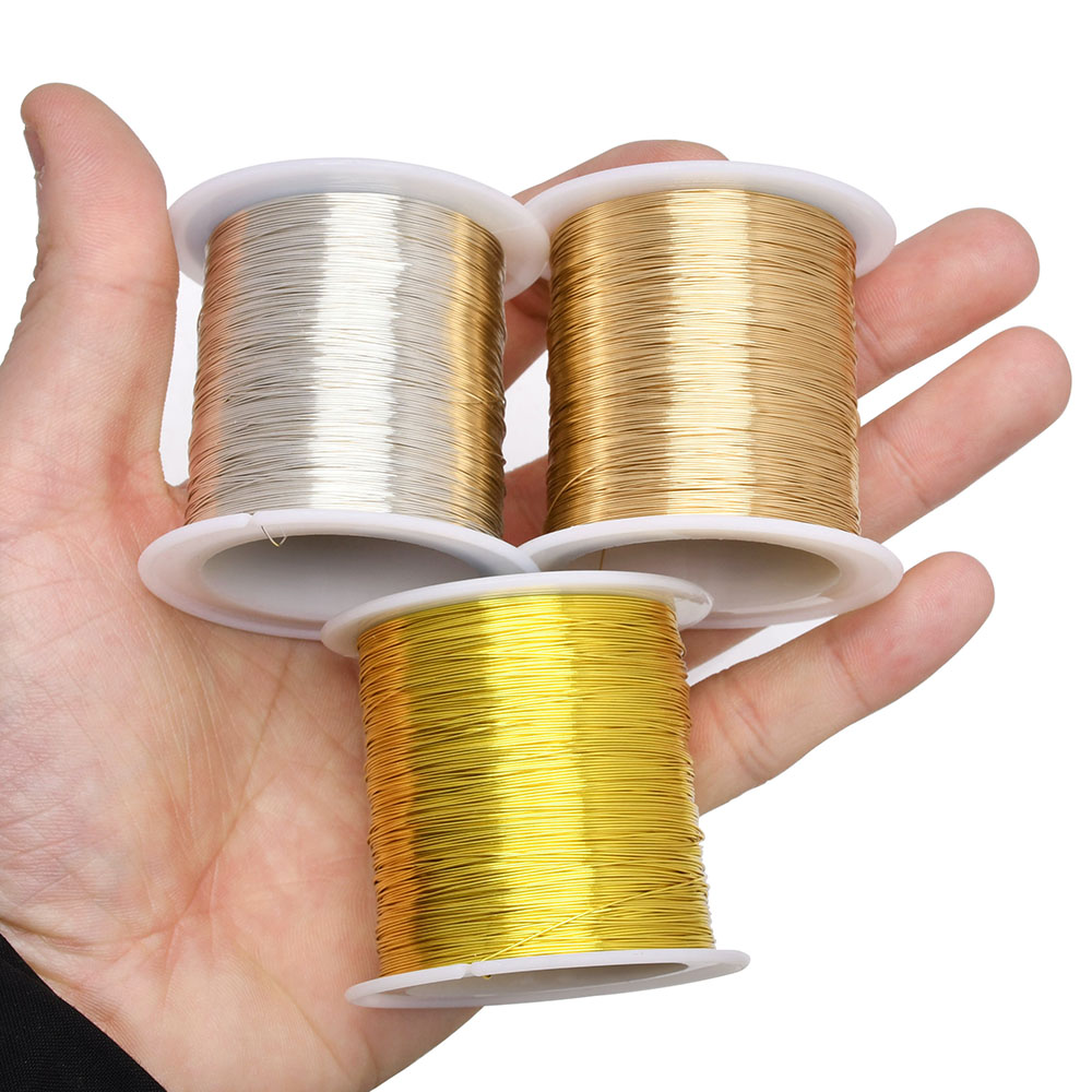 100 M/328ft Fadeless ทองแดงหุ้ - Art Craft Wire บทวิจารณ์และราคา