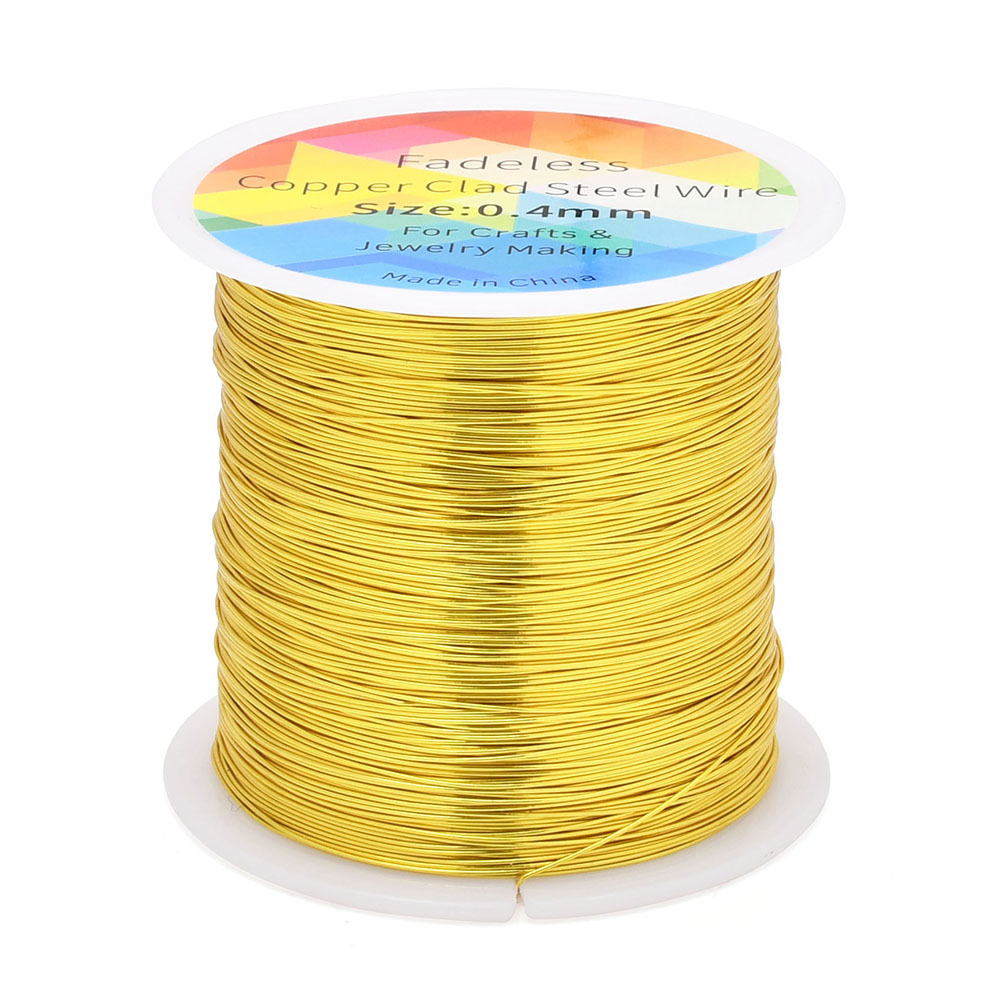 100 M/328ft Fadeless ทองแดงหุ้ - Art Craft Wire บทวิจารณ์และราคา