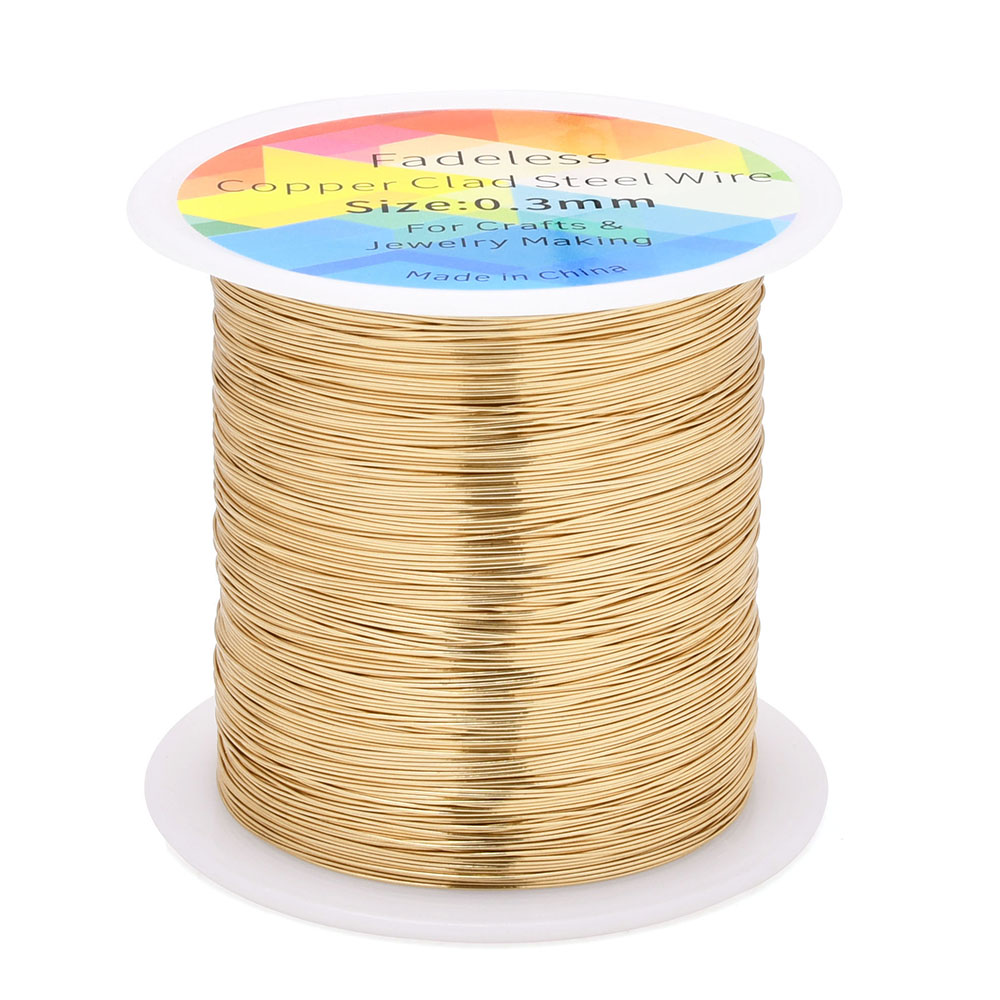 100 M/328ft Fadeless ทองแดงหุ้ - Art Craft Wire บทวิจารณ์และราคา
