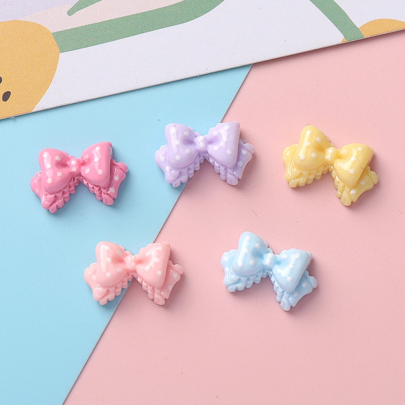 ชาร์มเรซิ่นรูปโบว์ขนาดเล็ก 7 ส - Art Craft Items บทวิจารณ์และราคา