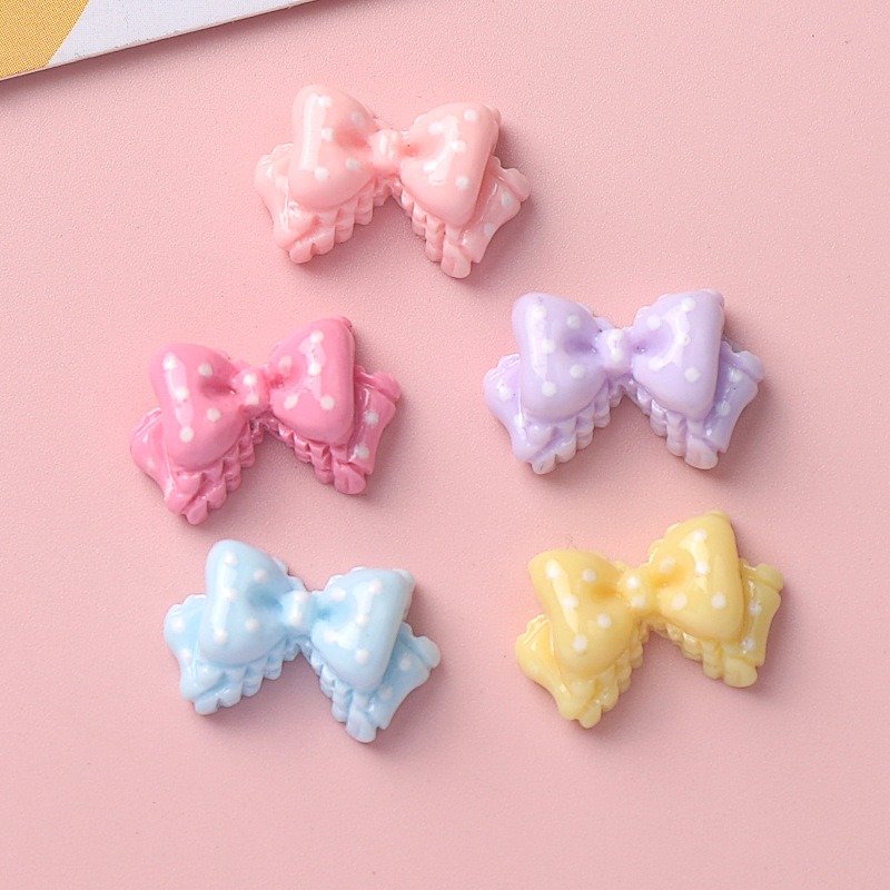 ชาร์มเรซิ่นรูปโบว์ขนาดเล็ก 7 ส - Art Craft Items บทวิจารณ์และราคา